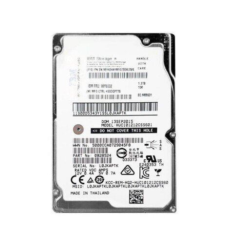 Hard Disk IBM HUC101212CSS601 1.2TB SAS 6Gb/s, 2.5 inci, 10K RPM, 64MB Cache